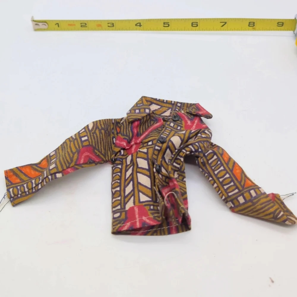 Vintage Barbie Abstract Geometric Pattern top